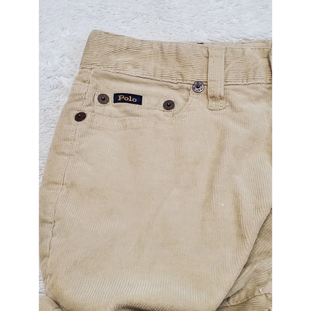 Polo Ralph‎ Lauren Cream Corduroy Pants Unisex 8 Classic Capsule Academia Boho